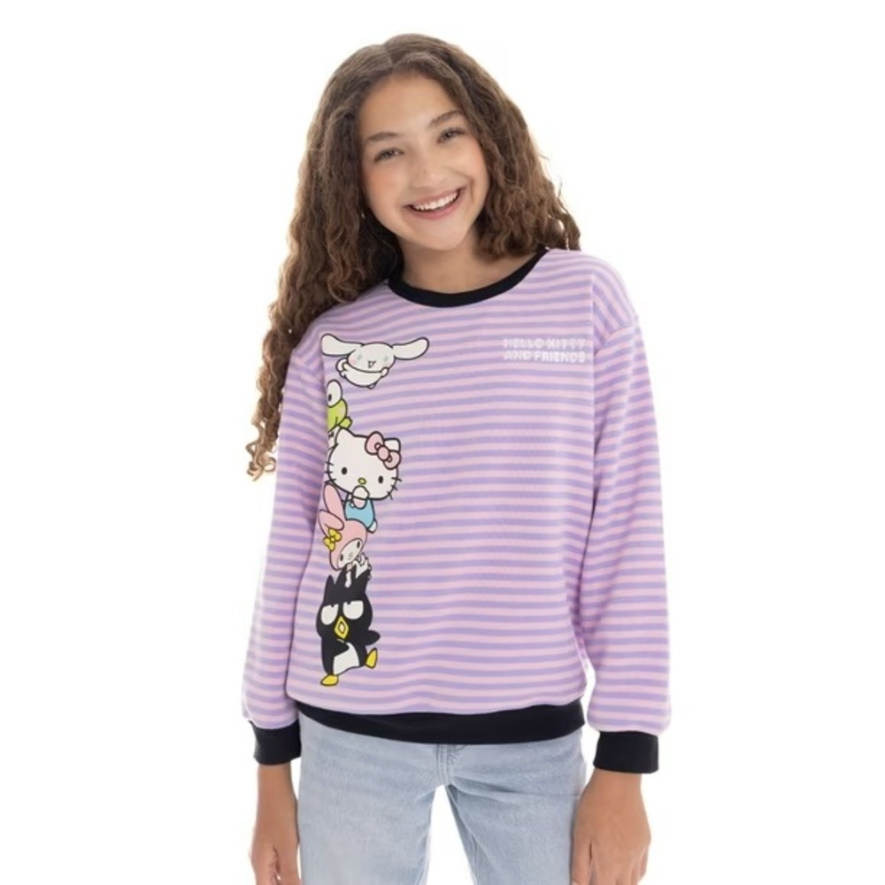 NWT  Girls’ Hello Kitty and Friends Crewneck Sweatshirt